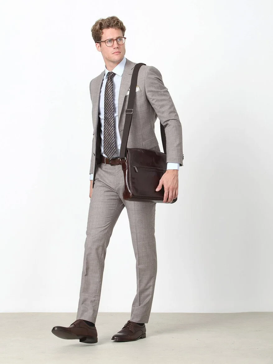 KİP - Vizon Kareli Modern Fit %100 Yün Takım Elbise KİP - Vizon Kareli Modern Fit %100 Yün Takım Elbise
