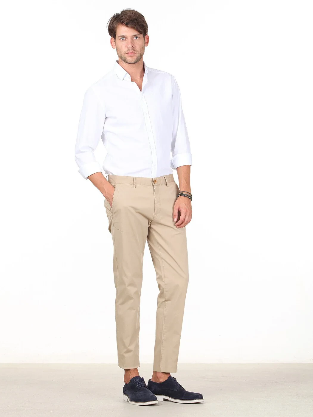 KİP - Safran Düz Dokuma Regular Fit Casual Pamuk Karışımlı Pantolon KİP - Safran Düz Dokuma Regular Fit Casual Pamuk Karışımlı Pantolon