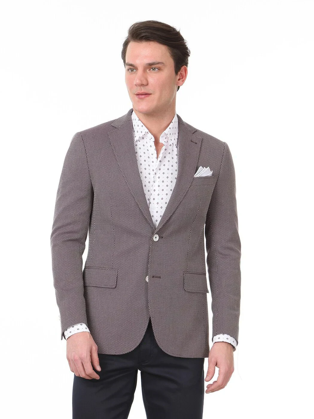 KİP - Koyu Mor Mikro Modern Fit Yün Karışımlı Ceket KİP - Koyu Mor Mikro Modern Fit Yün Karışımlı Ceket
