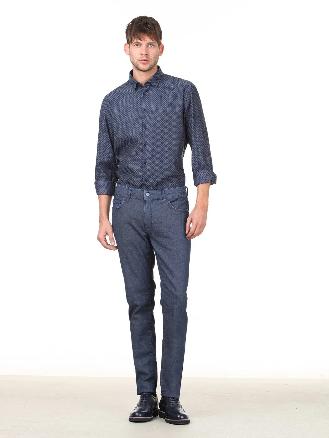 KİP - Mavi Slim Fit Denim Pamuk Karışımlı Pantolon KİP - Mavi Slim Fit Denim Pamuk Karışımlı Pantolon