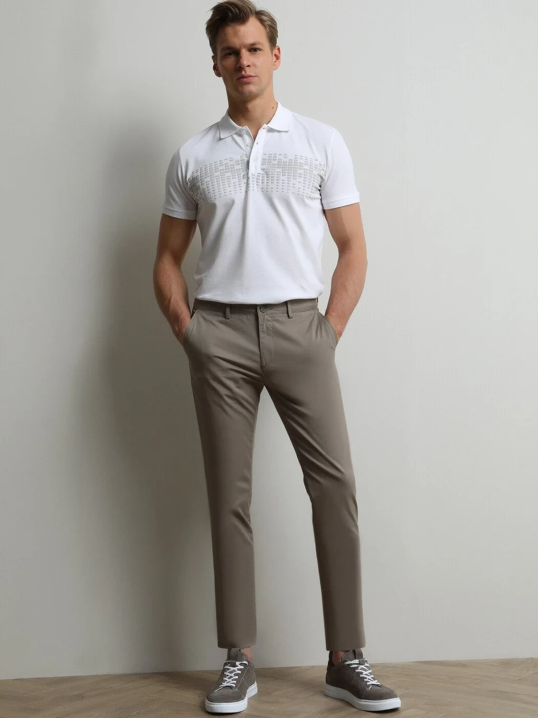 KİP - Vizon Düz Dokuma Regular Fit Casual Pamuk Karışımlı Pantolon KİP - Vizon Düz Dokuma Regular Fit Casual Pamuk Karışımlı Pantolon