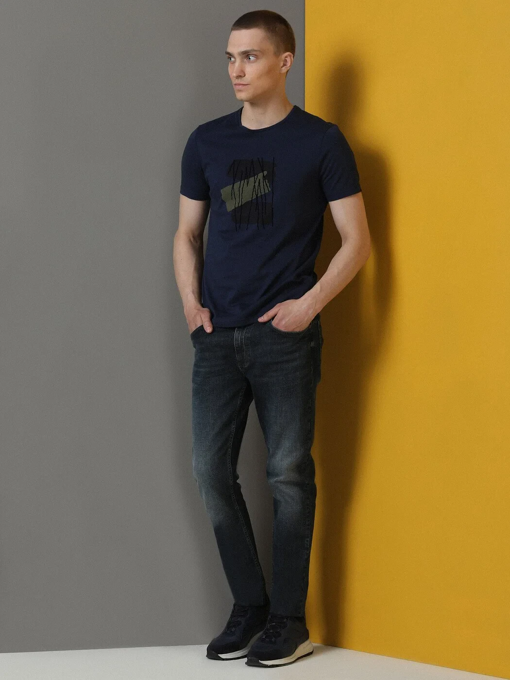 KİP - İndigo Slim Fit Denim Pamuk Karışımlı Pantolon KİP - İndigo Slim Fit Denim Pamuk Karışımlı Pantolon