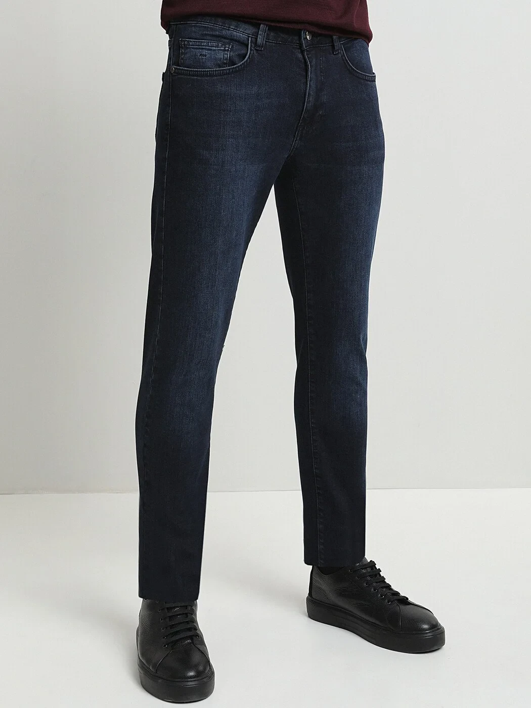 KİP - Lacivert Slim Fit Denim Pamuk Karışımlı Pantolon KİP - Lacivert Slim Fit Denim Pamuk Karışımlı Pantolon