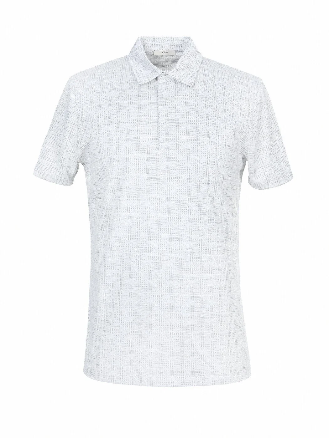 Açık Gri Jakarlı Polo Yaka T-Shirt - 5