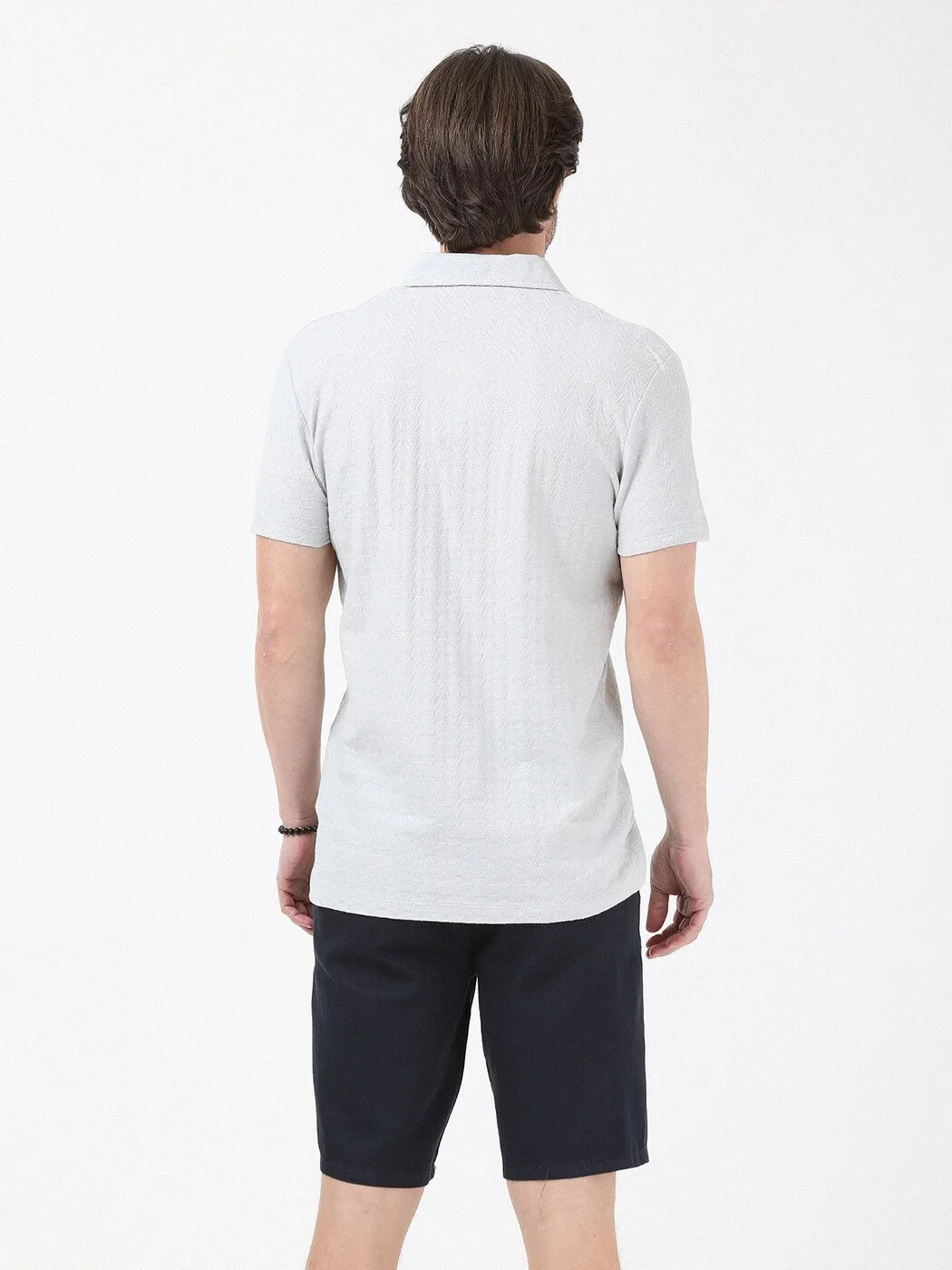 Açık Gri Regular Fit Casual %100 Pamuk Gömlek - 5