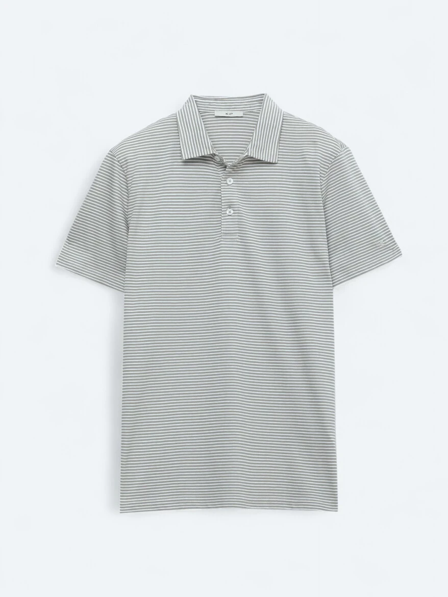 Açık Kahve Polo Yaka %100 Pamuk T-Shirt 