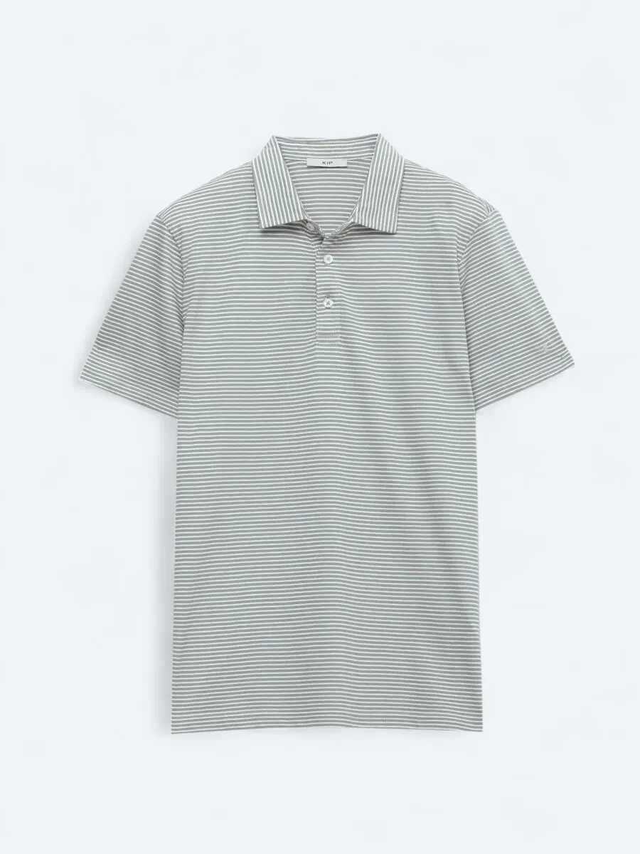 Açık Kahve Polo Yaka %100 Pamuk T-Shirt - 1