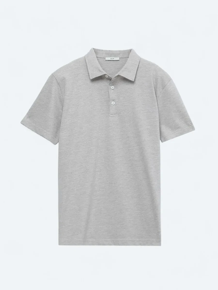 Açık Kahve Polo Yaka Pamuk Karışımlı T-Shirt - 1