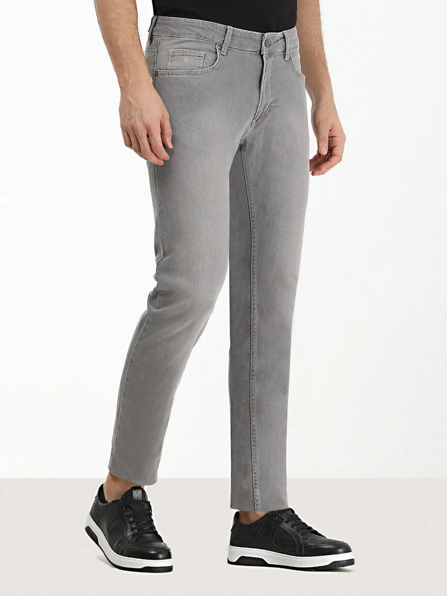 Açık Kahve Slim Fit Denim Pamuk Karışımlı Pantolon - 1