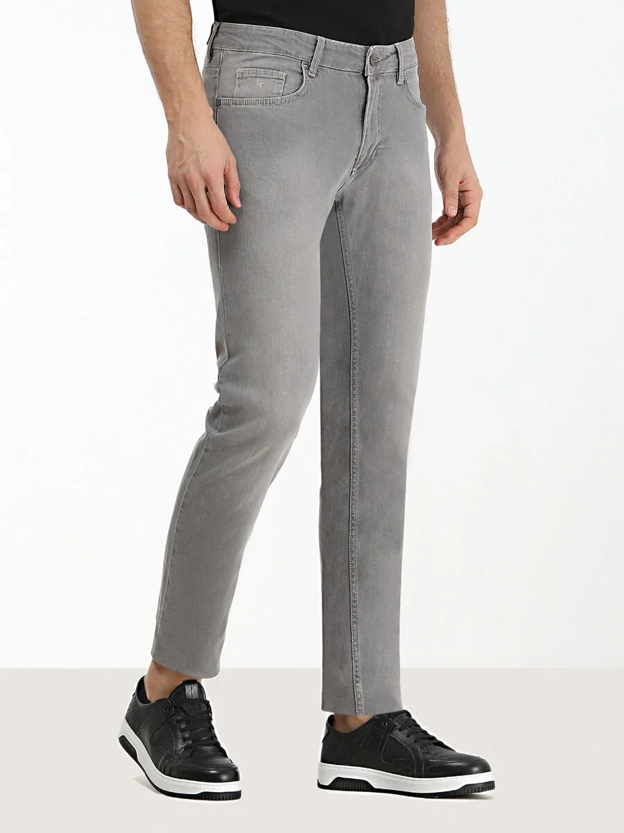 Açık Kahve Slim Fit Denim Pamuk Karışımlı Pantolon - 1