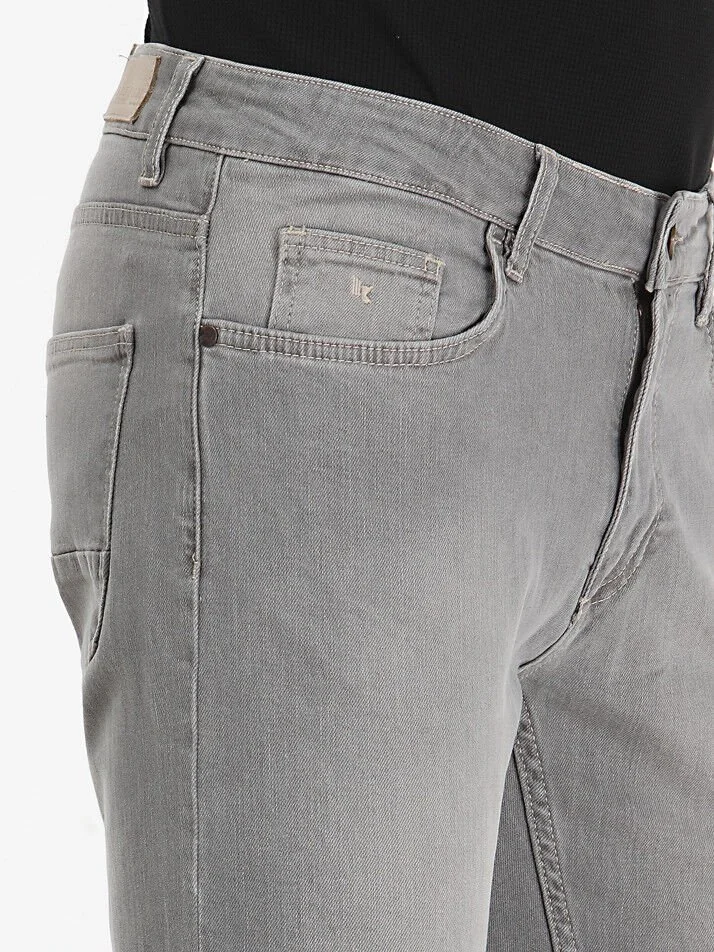 Açık Kahve Slim Fit Denim Pamuk Karışımlı Pantolon - 3