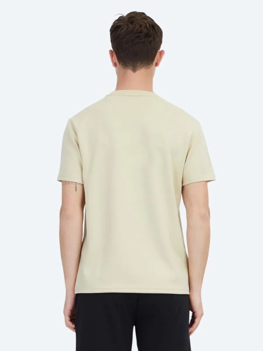 Açık Sarı Düz Bisiklet Yaka T-Shirt - 4