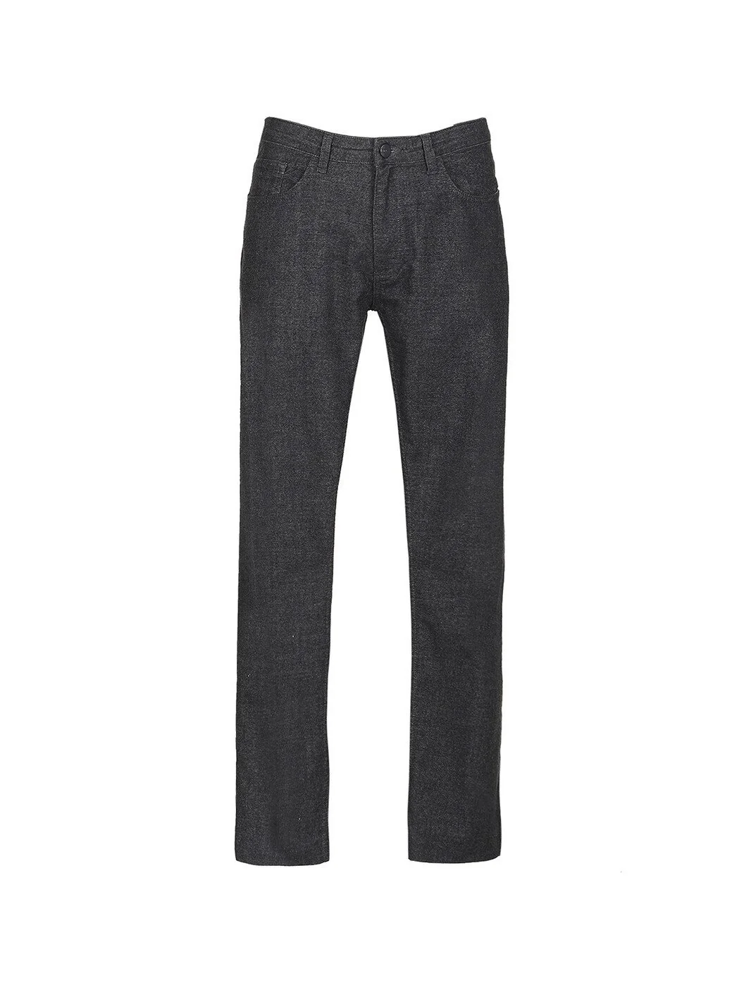 Antrasit Dokuma Slim Fit Casual Pamuk Karışımlı Pantolon - 5
