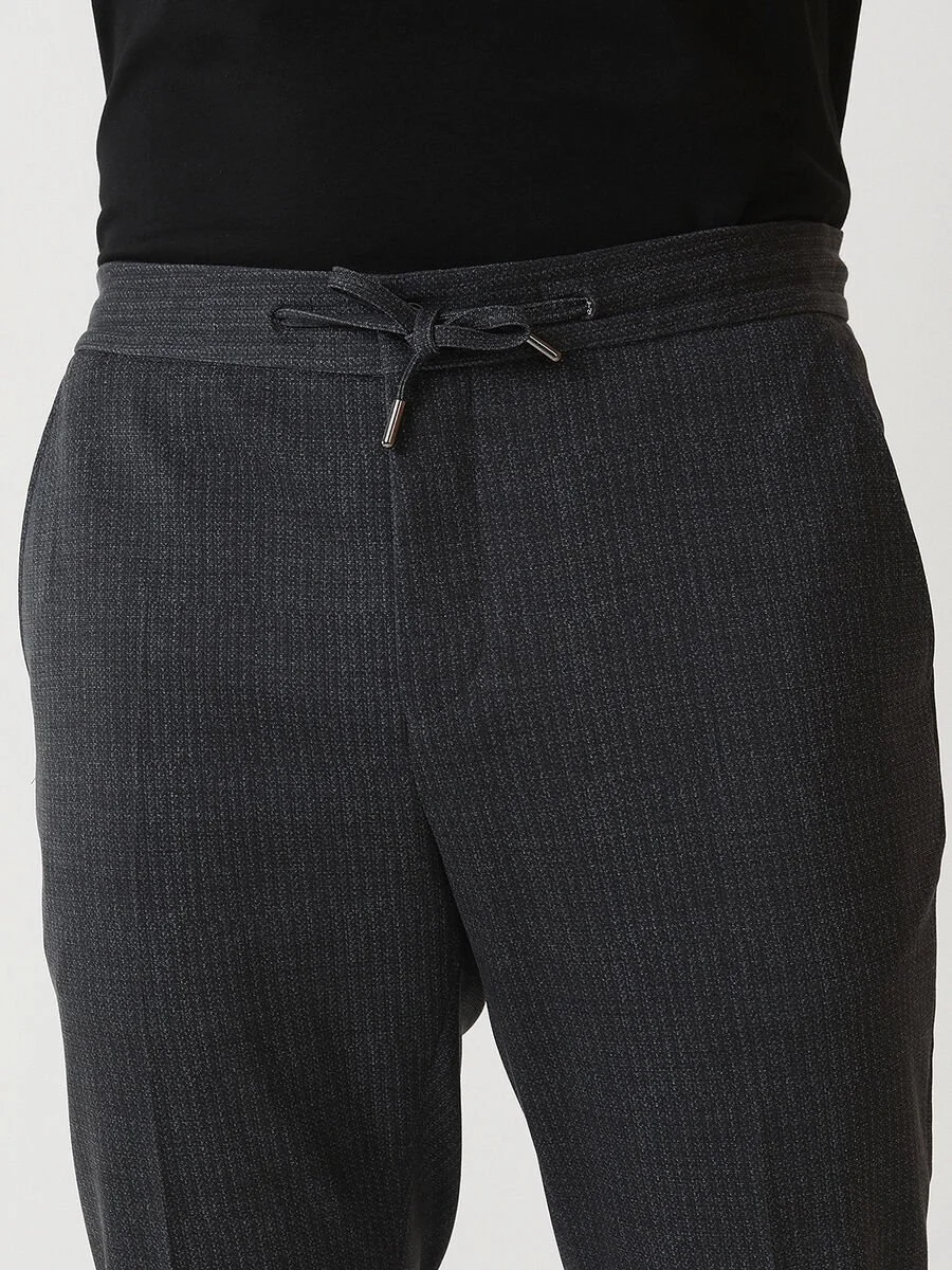 Antrasit Mikro Modern Fit Örme Takım Elbise - 3