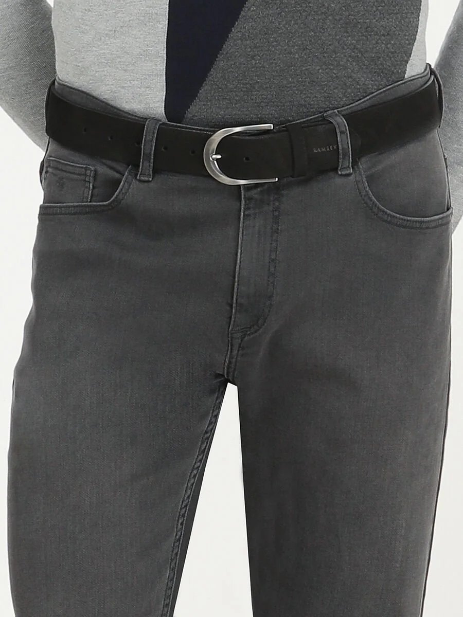 Antrasit Slim Fit Denim Pamuk Karışımlı Pantolon - 4