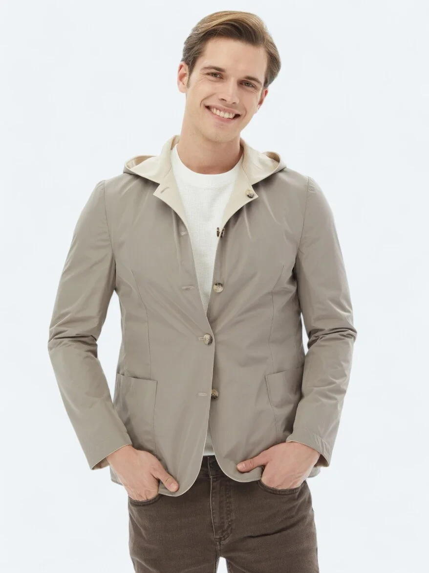 Beige Knitting Coat - 2