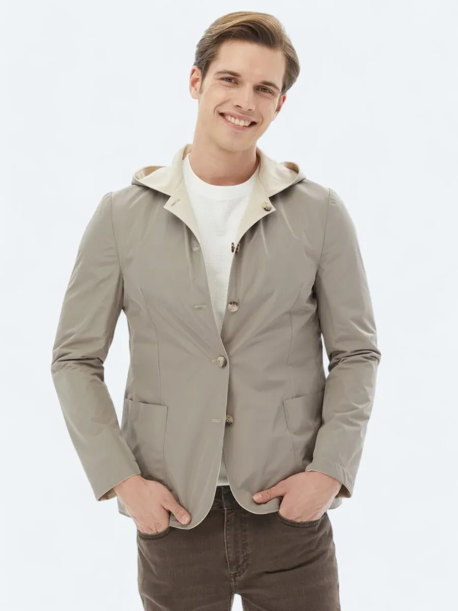 Beige Knitting Coat - 2