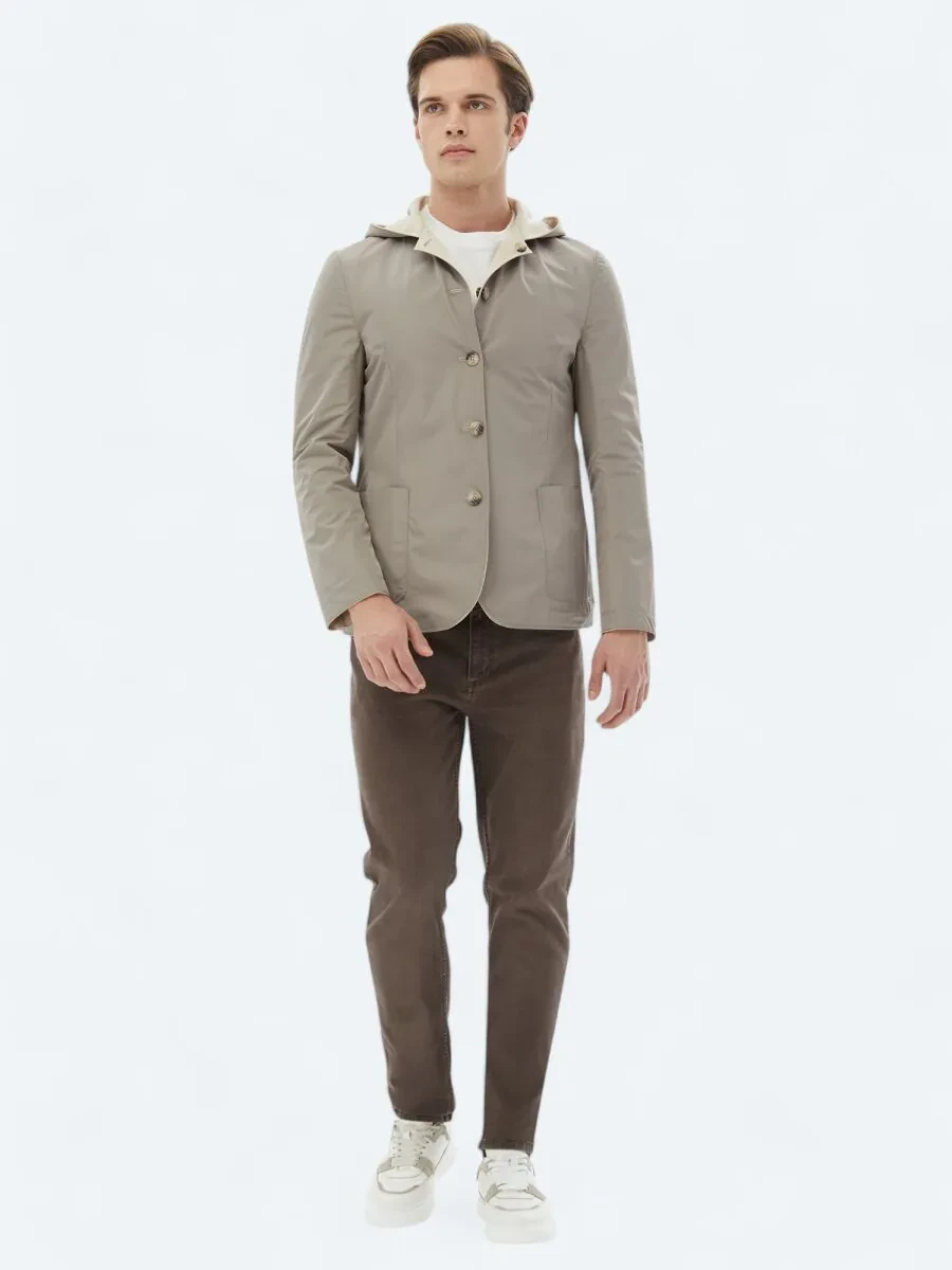 Beige Knitting Coat - 4