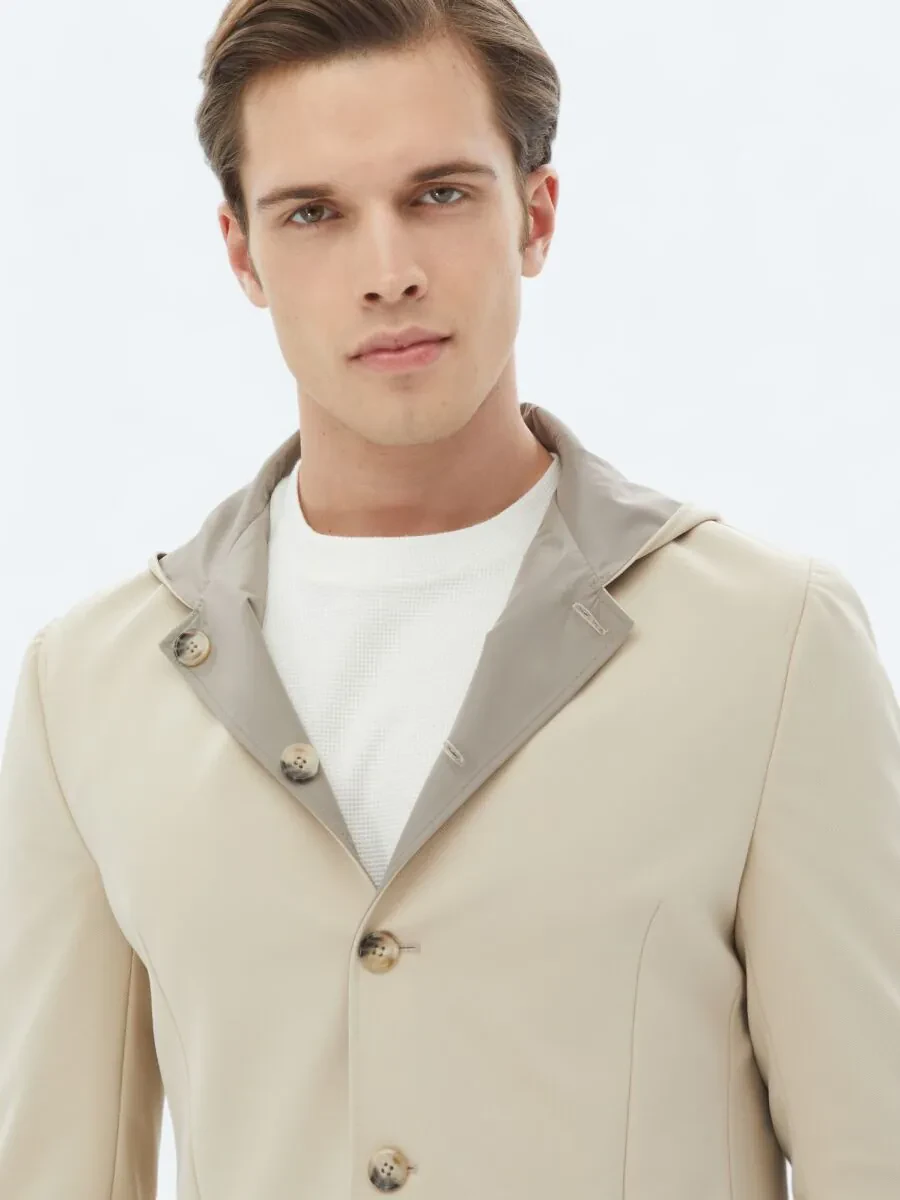Beige Knitting Coat - 6
