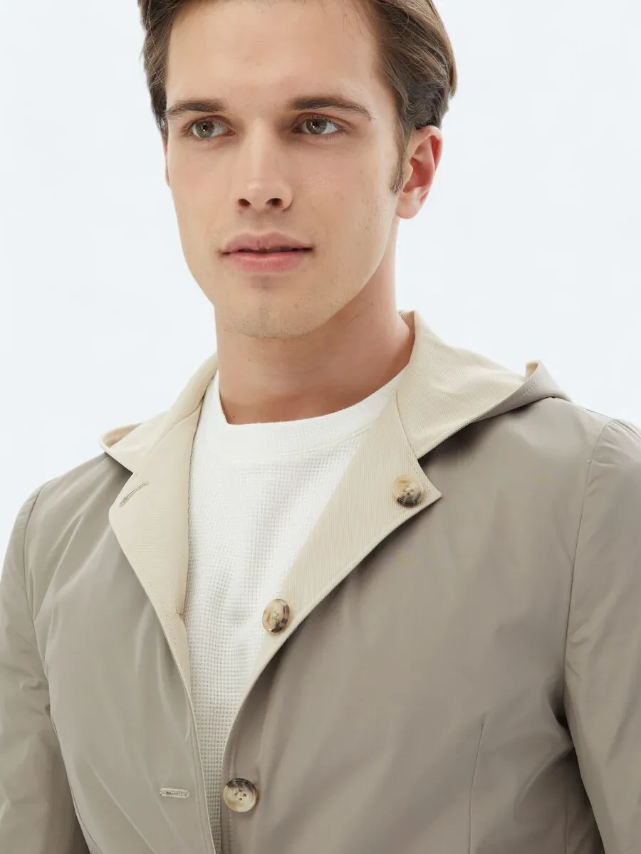 Beige Knitting Coat - 7