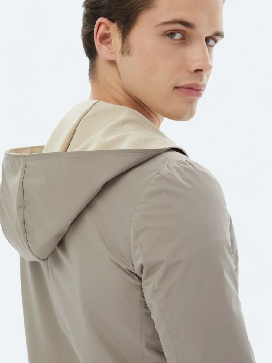 Beige Knitting Coat - 11