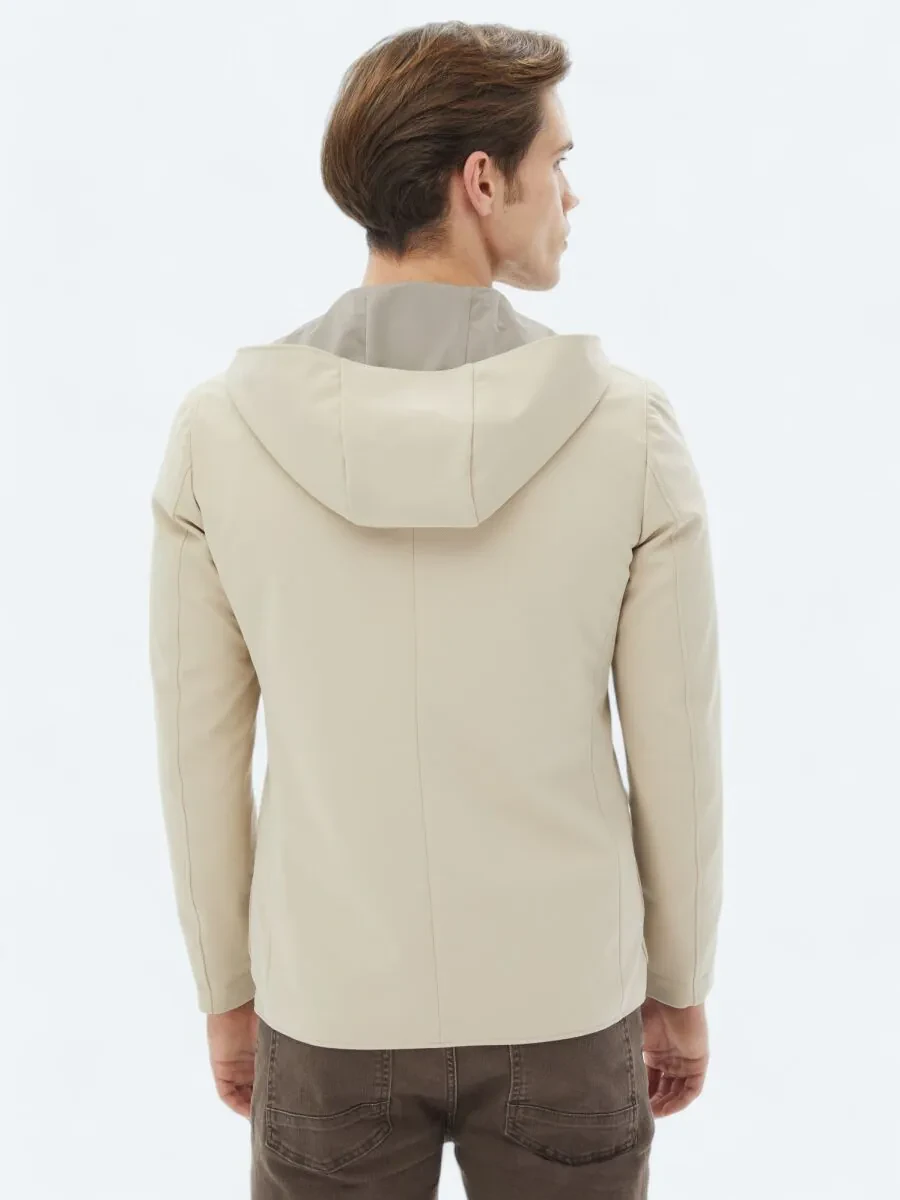 Beige Knitting Coat - 14