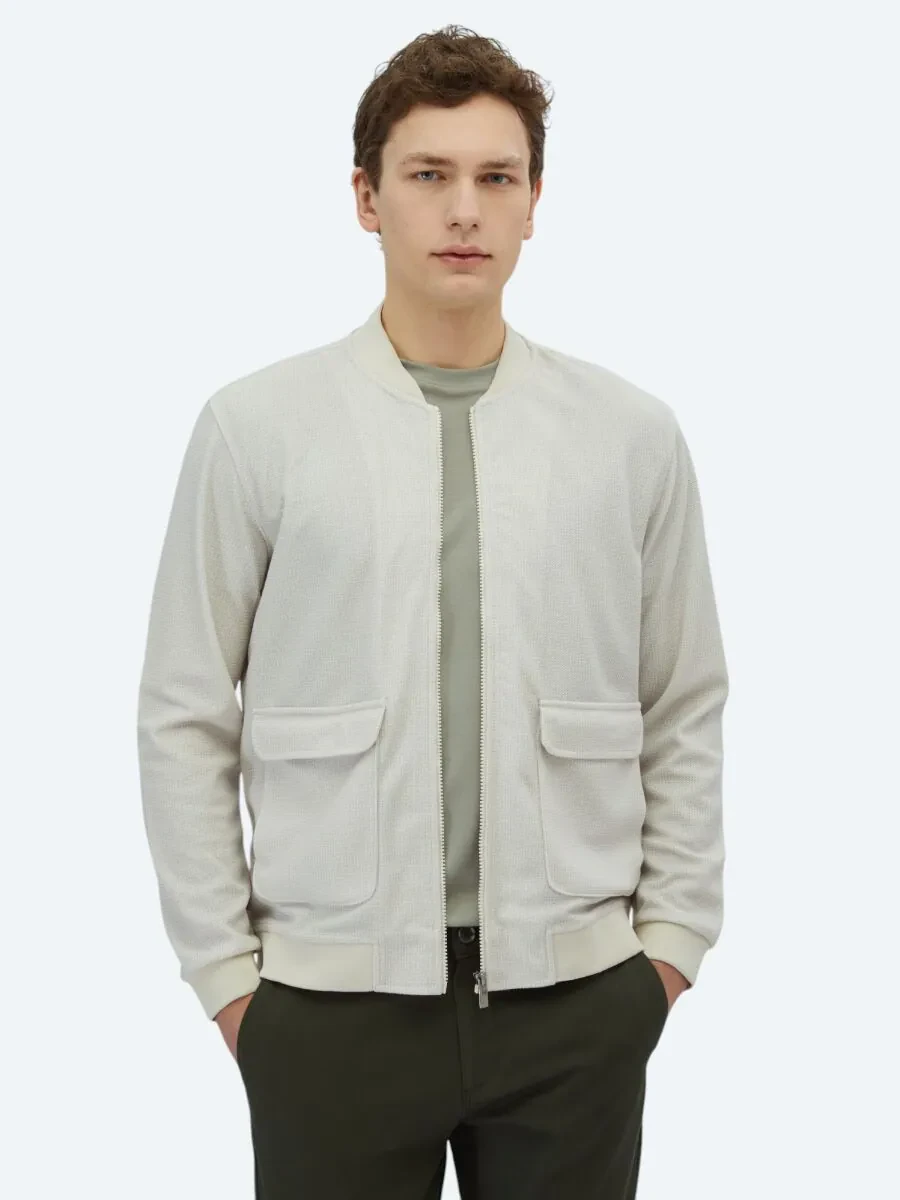 Beige Knitting Coat - 1
