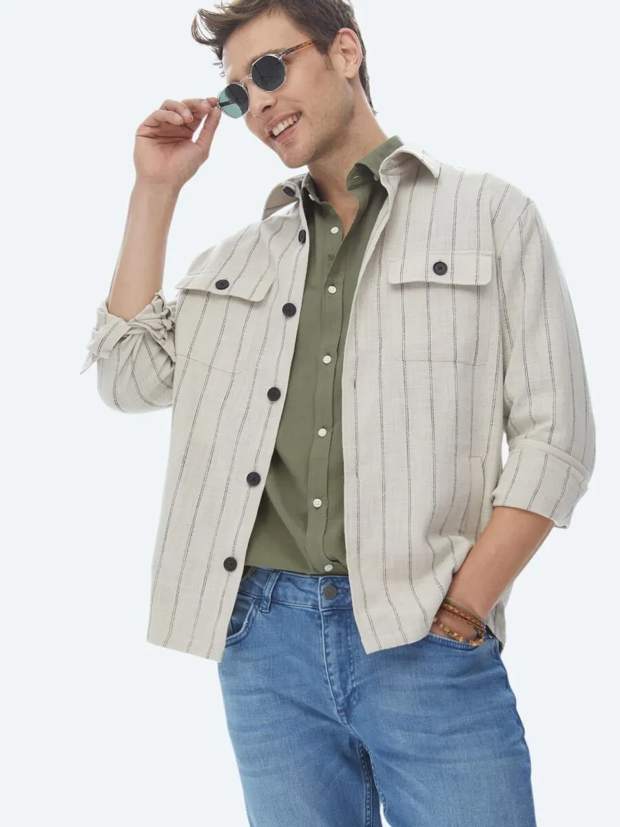 Beige Overshirt - 2