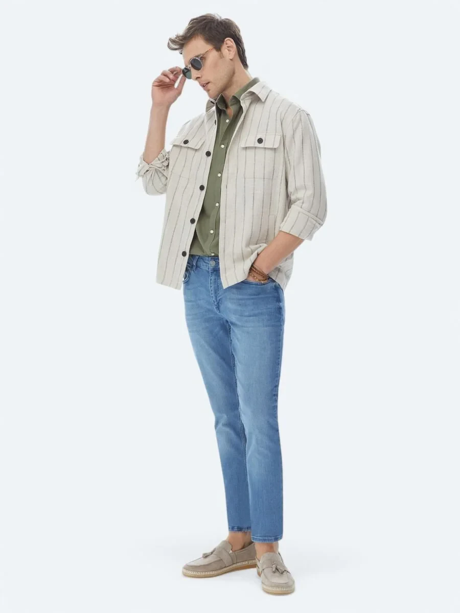 Beige Overshirt - 9