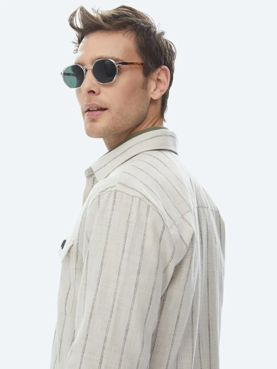 Beige Overshirt - 10