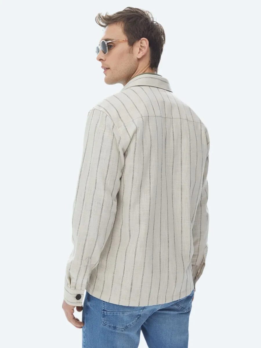 Beige Overshirt - 11