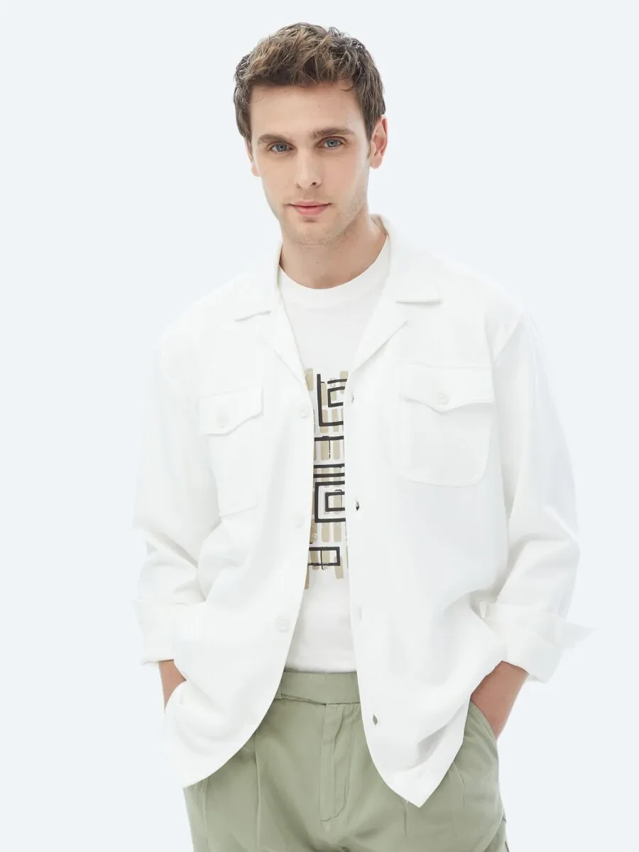 Beige Overshirt - 1