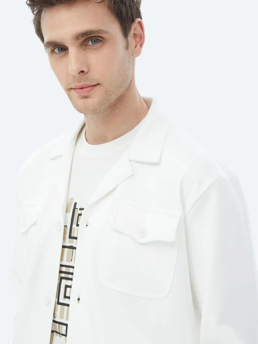 Beige Overshirt - 5