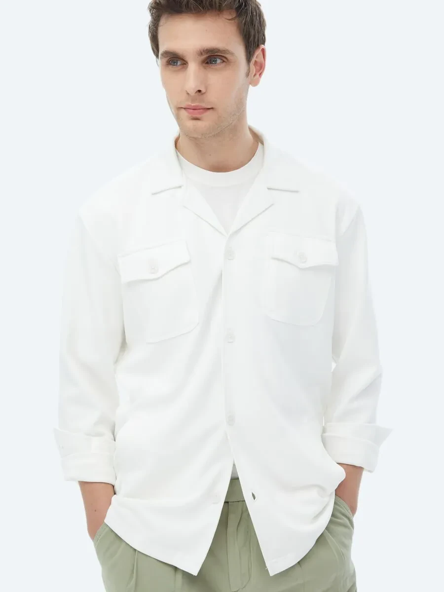 Beige Overshirt - 6