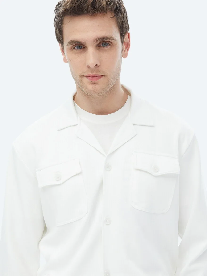 Beige Overshirt - 7