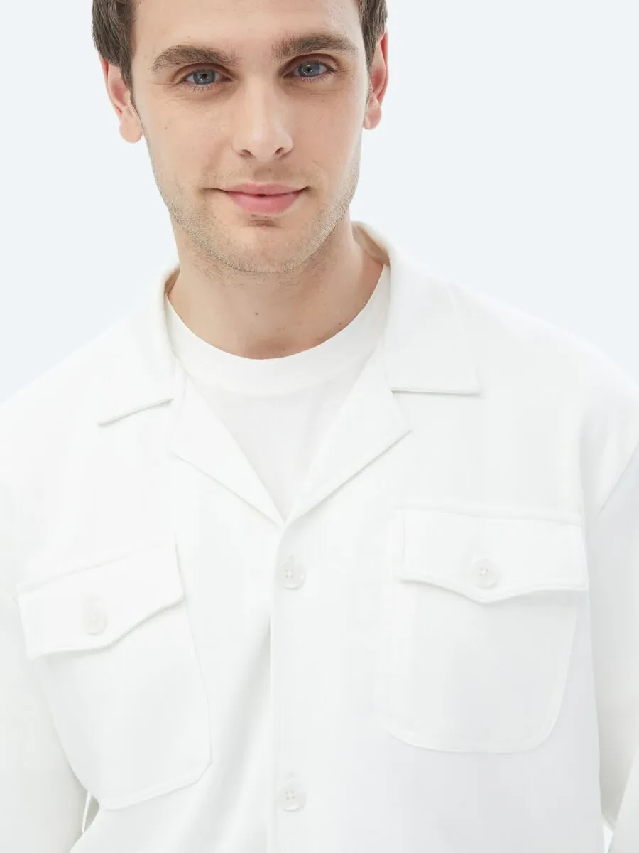 Beige Overshirt - 8