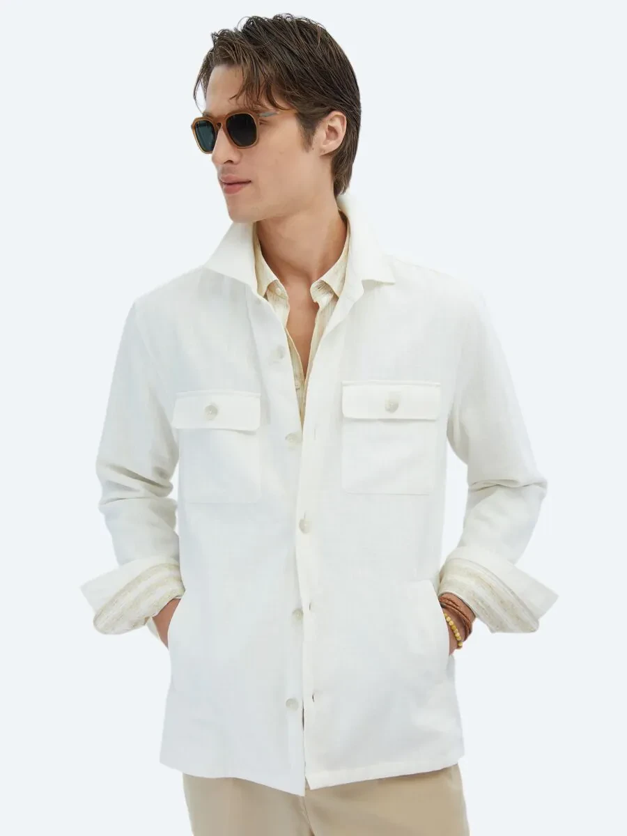 Beige Overshirt - 4