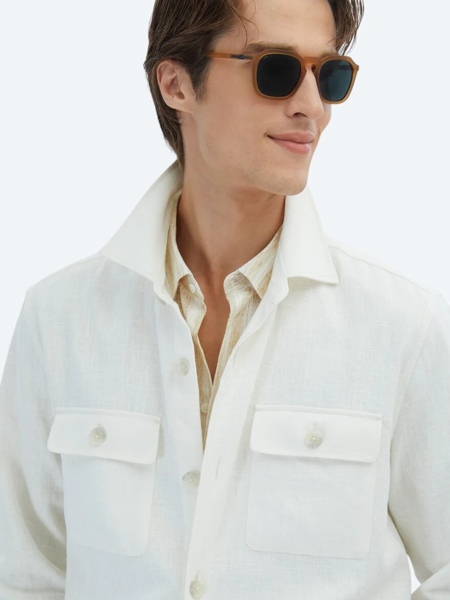 Beige Overshirt - 5