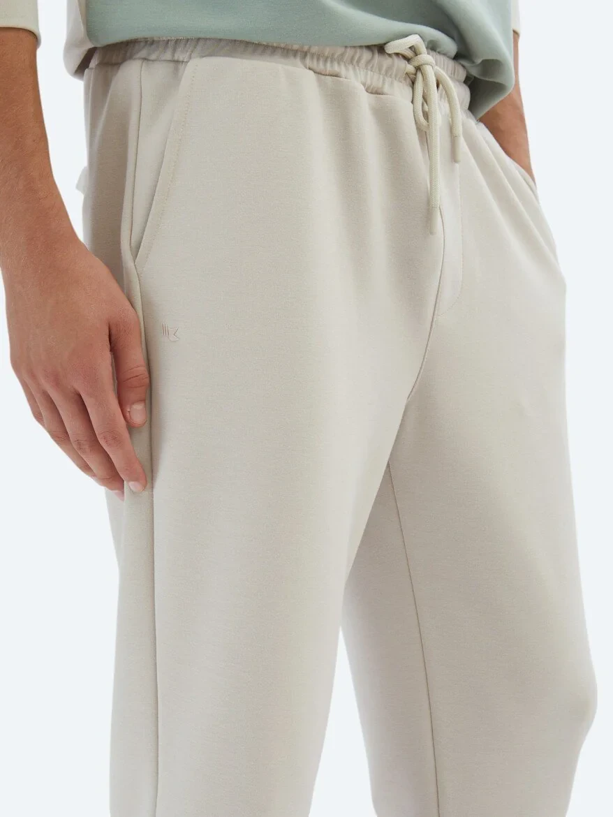 Beige Sweat Pants 