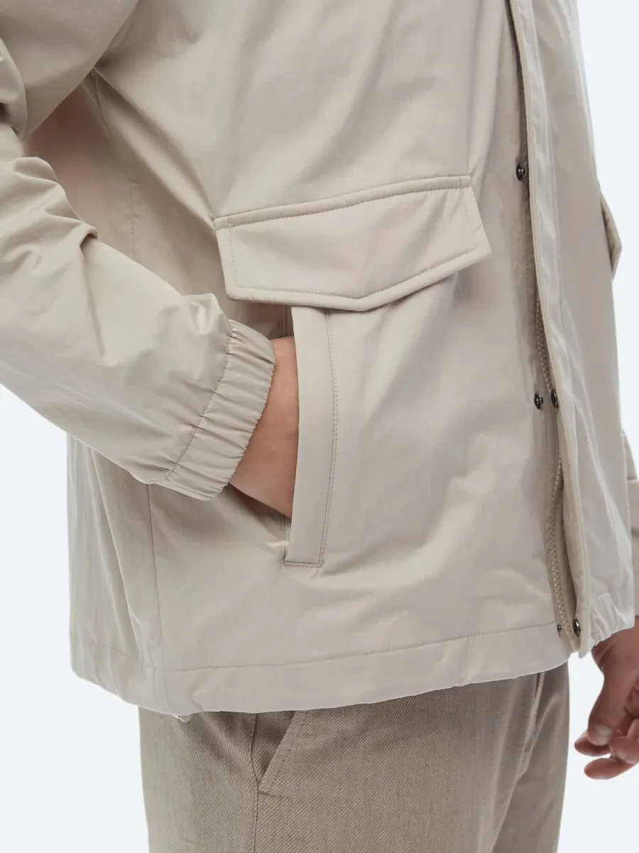 Beige Weaving Coat - 7