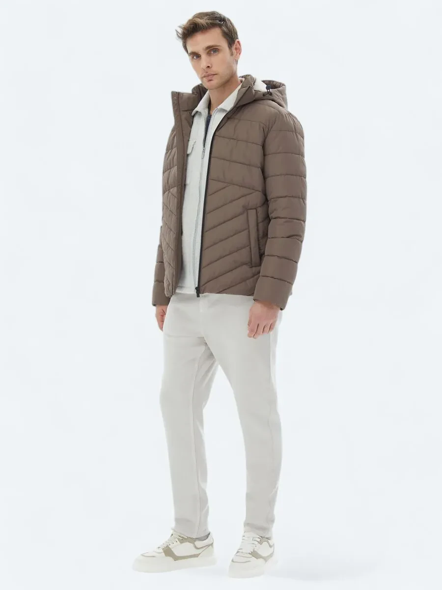 Beige Weaving Coat - 2