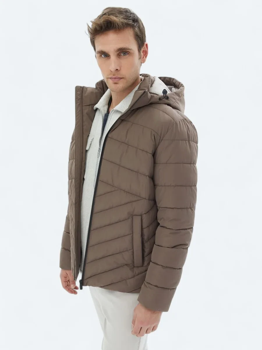 Beige Weaving Coat - 4