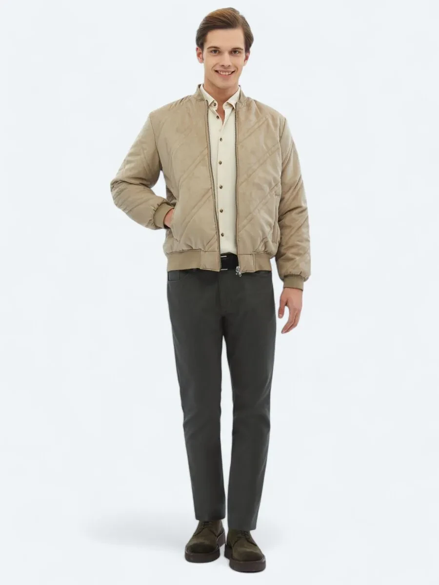 Beige Weaving Coat - 2