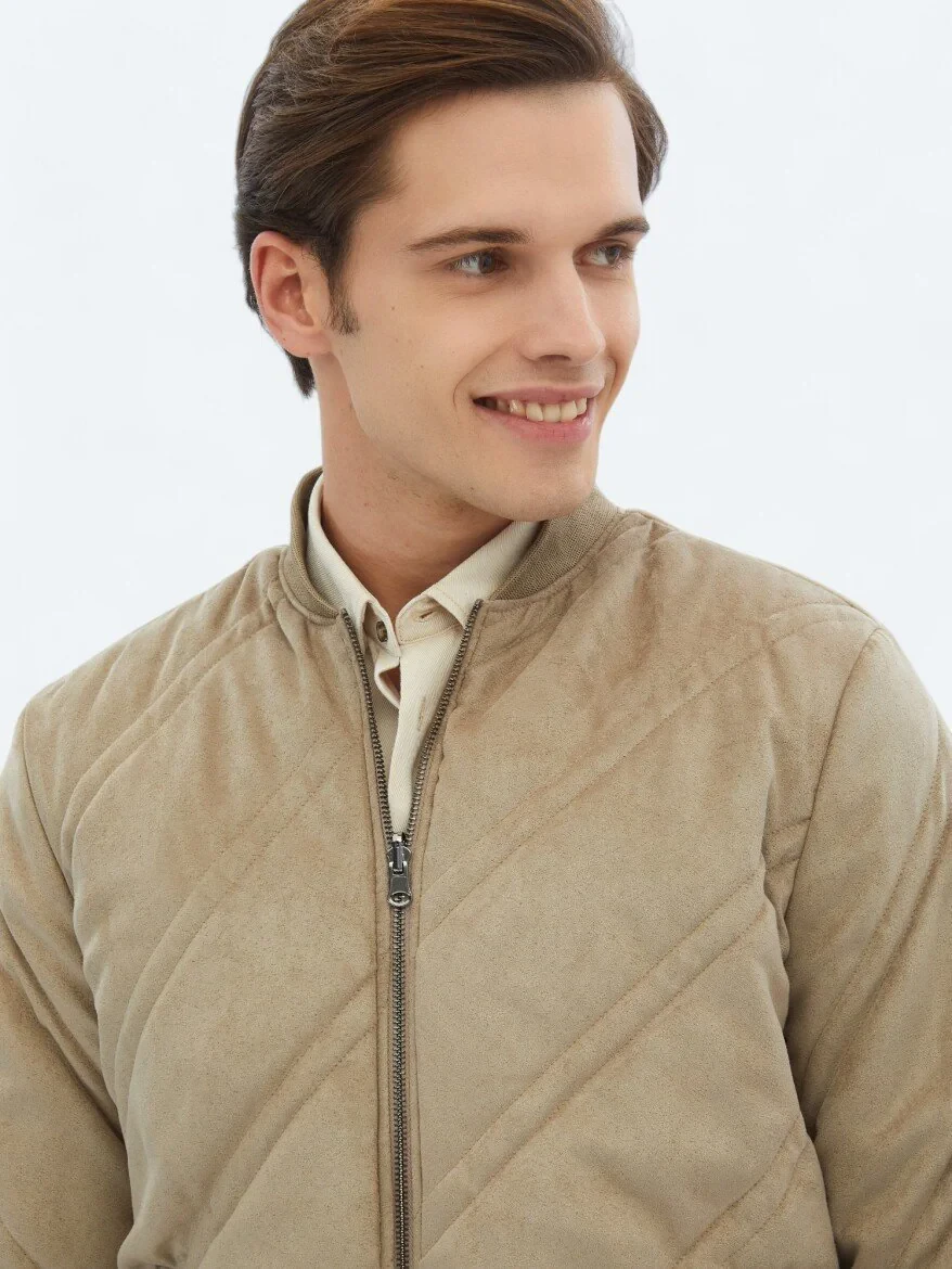 Beige Weaving Coat - 4