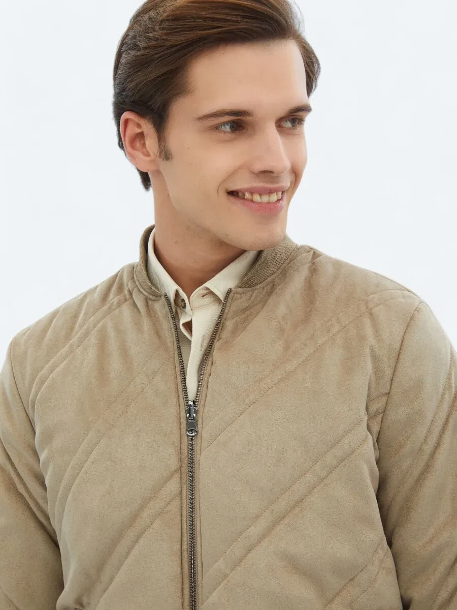 Beige Weaving Coat - 4
