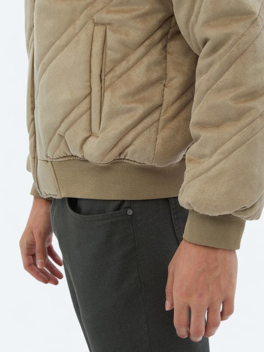 Beige Weaving Coat - 5