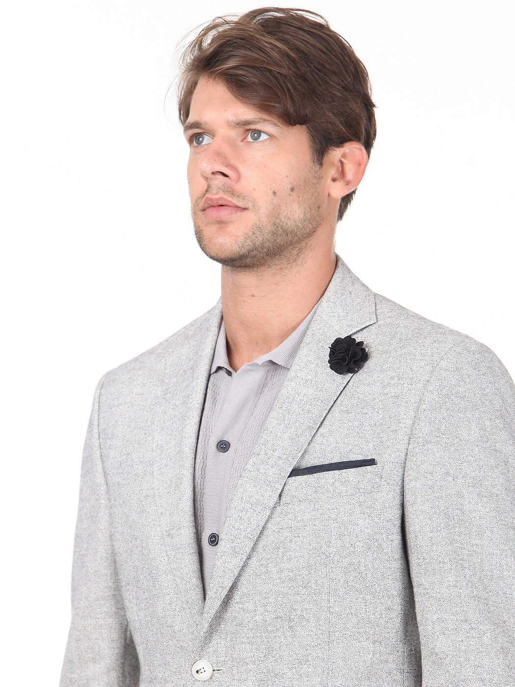 Bej Desenli Regular Fit Ceket - 2