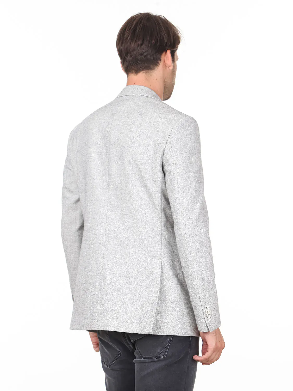 Bej Desenli Regular Fit Ceket - 4