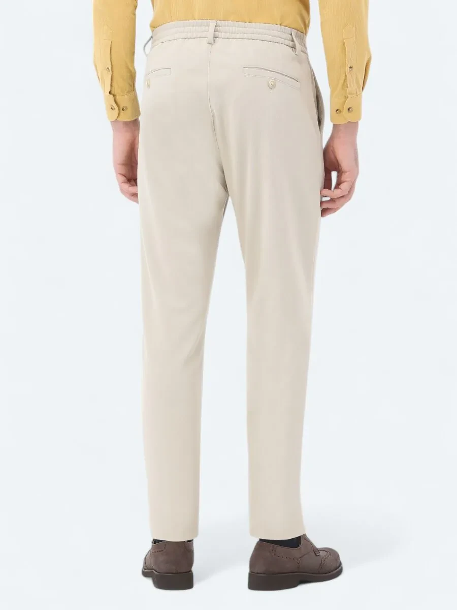 Bej Dokuma Jogging Fit Casual Pantolon - 4