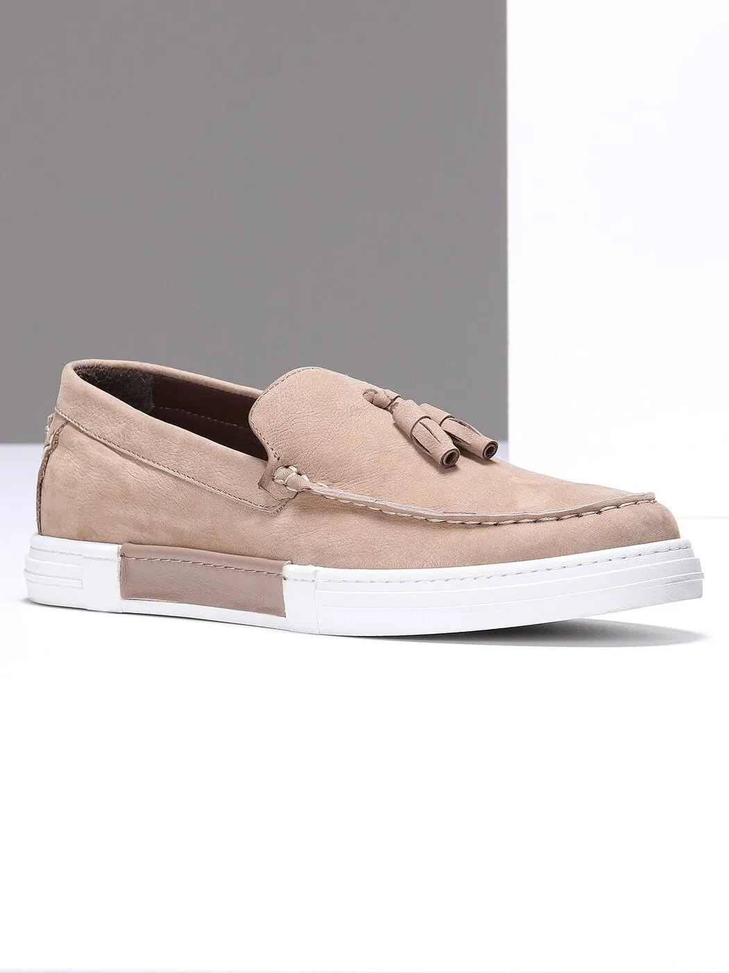 Bej Loafer - 1